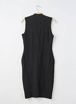 Robe mi-longue sans manche sans manche noir ANDIATA femme