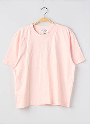 T-shirt sérigraphie floquée manches courtes rose ELISE CHALMIN femme