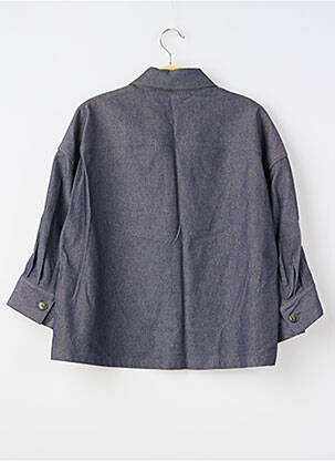 Veste casual coupe droite bleu PABLO femme