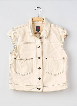 Veste casual coupe droite beige BENSIMON femme