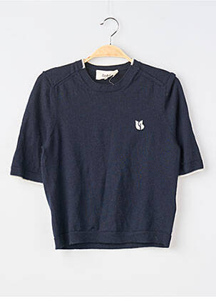 T-shirt coupe cintrée manches courtes bleu BA&SH femme