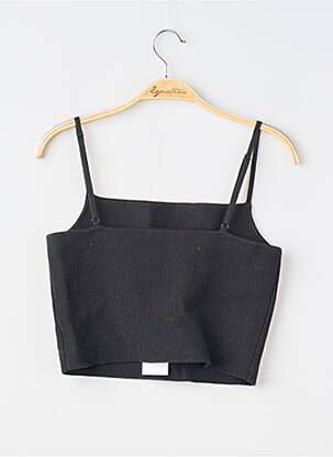 Top manches bretelles ajustables fines bretelles noir REFORMATION femme