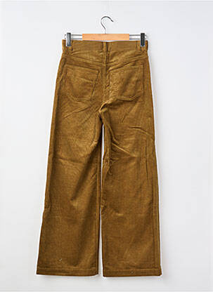 Pantalon large fermeture zippée sous rabat boutonné taille normale marron & OTHER STORIES femme