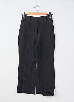 Pantalon large tissage crêpe taille normale noir H&M femme