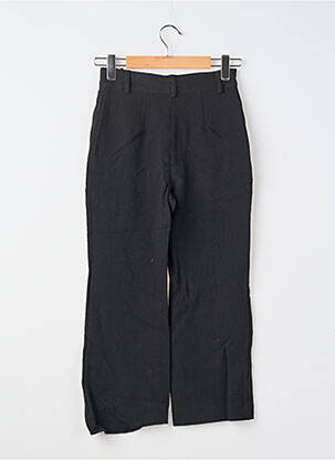 Pantalon large tissage crêpe taille normale noir H&M femme