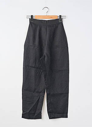 Pantalon large fermeture zip latéral taille normale noir POSSÉ femme
