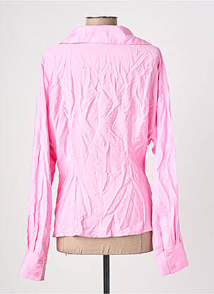 Chemisier coupe cintrée manches longues rose LE GER femme