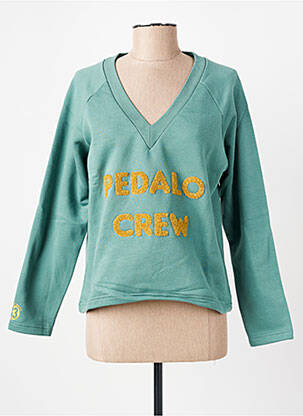 Sweat-shirt manches longues manches longues vert TRENTE TROIS femme