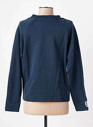 Sweat-shirt broderie manches longues bleu TRENTE TROIS femme