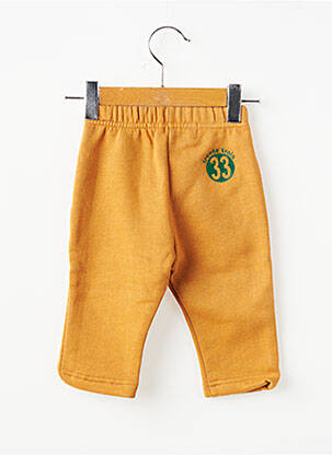 Pantalon droit coupe droite taille élastique orange TRENTE TROIS garçon