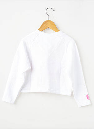 Sweat-shirt col v manches longues blanc TRENTE TROIS enfant