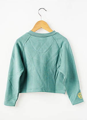 Sweat-shirt col v manches longues vert TRENTE TROIS enfant