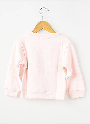 Sweat-shirt broderie manches longues rose TRENTE TROIS fille