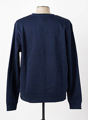 Sweat-shirt sérigraphie floquée manches longues bleu DAYTONA homme