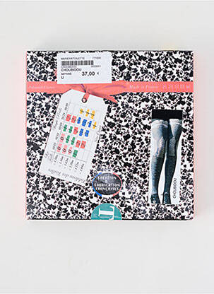 Collants imprimé fantaisie noir MARIE ANTOILETTE femme
