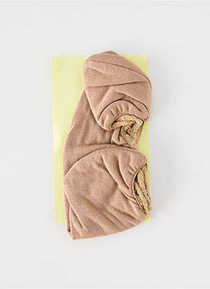 Chaussettes stretch beige PERRIN femme