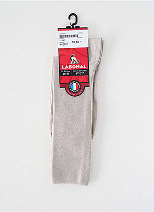 Chaussettes stretch beige LABONAL femme
