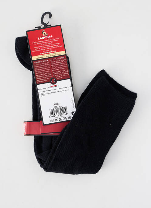 Chaussettes maille fine noir LABONAL homme