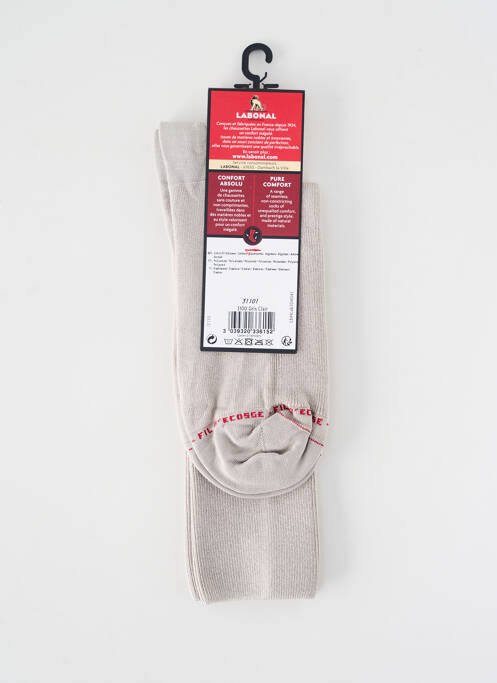 Chaussettes maintien élastique beige LABONAL femme