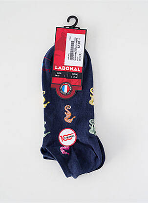 Chaussettes maille fine bleu LABONAL homme