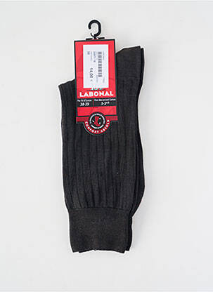 Chaussettes maille fine gris LABONAL homme