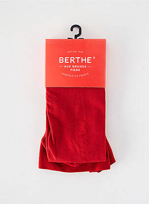Collants stretch rouge BERTHE AUX GRANDS PIEDS femme