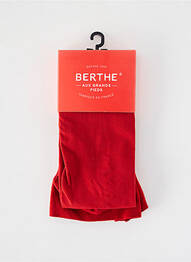 Collants stretch rouge BERTHE AUX GRANDS PIEDS femme