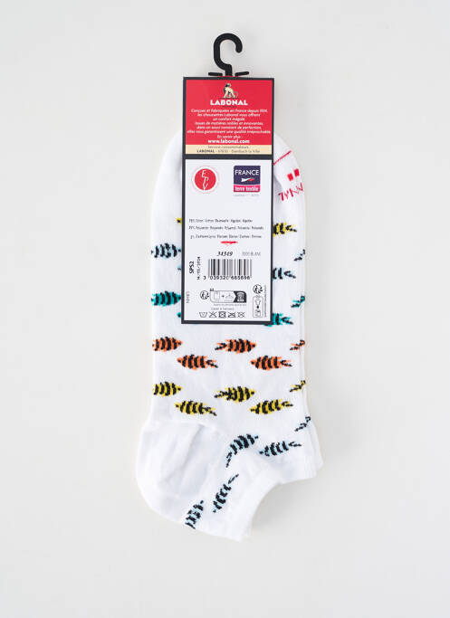 Chaussettes maille fine blanc LABONAL homme