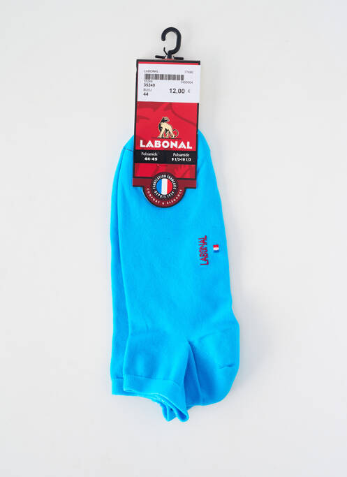 Chaussettes maille fine bleu LABONAL homme