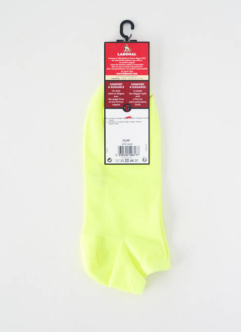 Chaussettes maintien élastique jaune LABONAL femme