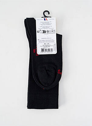 Chaussettes maille fine noir PERRIN homme