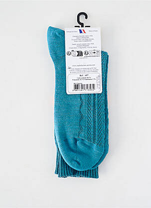 Chaussettes stretch bleu PERRIN homme