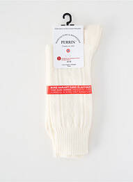 Chaussettes stretch beige PERRIN homme