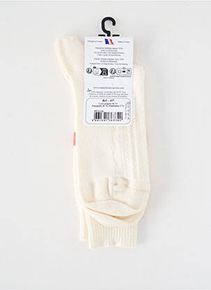 Chaussettes stretch beige PERRIN homme