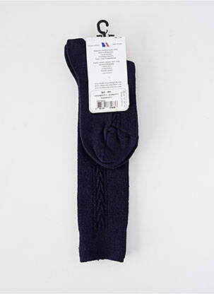 Chaussettes coutures renforcées bleu PERRIN fille