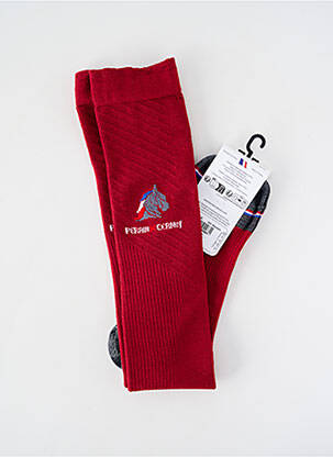 Chaussettes tissage chiné rouge PERRIN garçon