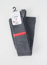 Chaussettes stretch gris PERRIN homme