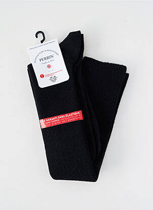 Chaussettes stretch noir PERRIN homme
