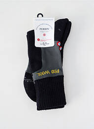Chaussettes stretch noir PERRIN homme