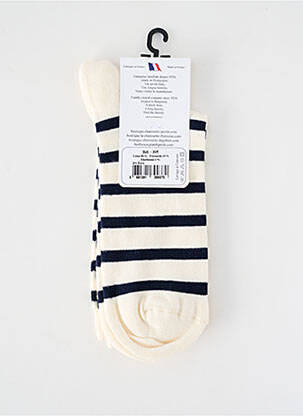 Chaussettes stretch beige PERRIN femme