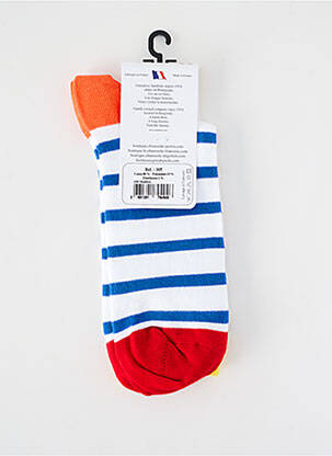 Chaussettes stretch blanc PERRIN femme