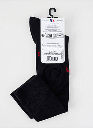 Chaussettes stretch noir PERRIN homme