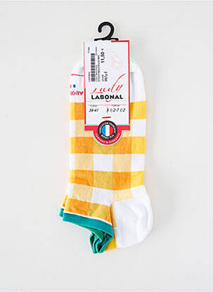 Chaussettes stretch jaune LABONAL femme