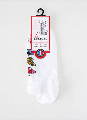 Chaussettes stretch blanc LABONAL femme