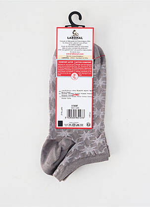 Chaussettes stretch gris LABONAL femme