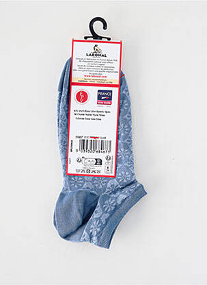 Chaussettes imprimé fantaisie bleu LABONAL femme