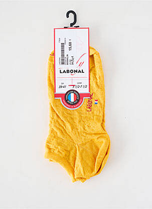 Chaussettes stretch jaune LABONAL femme