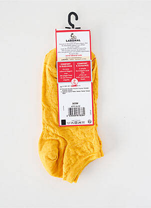 Chaussettes stretch jaune LABONAL femme