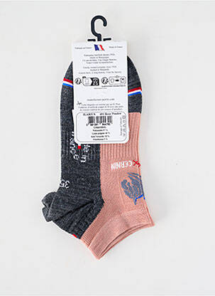Chaussettes stretch rose PERRIN femme