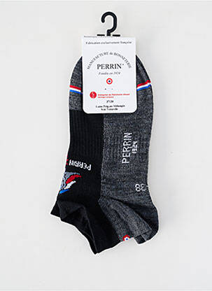 Chaussettes stretch gris PERRIN femme